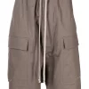 ( Nouvelle Collection ) Rick Owens Short à Poches Cargo 34 DUST -Rick Owens Soldes 17841000 37569238 600