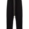 Rick Owens Pantalon Court à Taille à Lien De Resserrage 09 BLACK