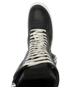 Rick Owens Baskets Lacées à Semelle épaisse 91 BLACK/MILK -Rick Owens Soldes 17845219 37685989 600