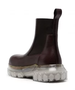 ( Nouvelle Collection ) Rick Owens Bottines En Cuir De Veau 640 8 ( Nouvelle Collection ) Rick Owens Bottines En Cuir De Veau 640 -Rick Owens Soldes 17855405 37753893 600