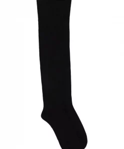 ( Nouvelle Collection ) Rick Owens Chaussettes à Logo Intarsia Homme