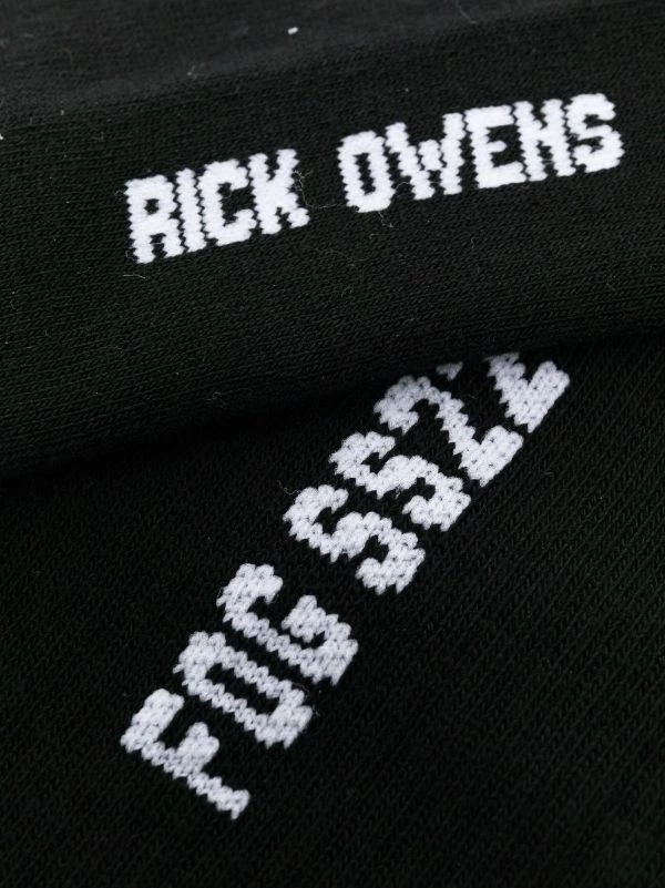 ( Nouvelle Collection ) Rick Owens Chaussettes à Logo Intarsia Homme 4 ( Nouvelle Collection ) Rick Owens Chaussettes à Logo Intarsia Homme – Image 2