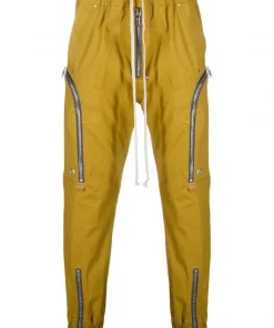 ( Nouvelle Collection ) Rick Owens 72 SULPHATE Pantalon Fuselé à Taille à Lien De Resserrage Homme