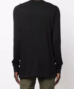 ( Nouvelle Collection ) Rick Owens T-shirt à Encolure Ras Du Cou 09 BLACK -Rick Owens Soldes 17859934 38550853 600