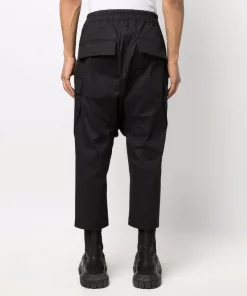 ( Nouvelle Collection ) Rick Owens 09 BLACK Pantalon De Jogging Sarouel à Lien De Resserrage Homme -Rick Owens Soldes 17859936 37625314 600