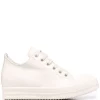 ( Nouvelle Collection ) Rick Owens 11111 MILK/MILK/MILK Baskets Montantes à Lacets Femme -Rick Owens Soldes 17860684 37624783 600