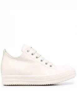 ( Nouvelle Collection ) Rick Owens 11111 MILK/MILK/MILK Baskets Montantes Ă Lacets Femme