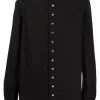 ( Nouvelle Collection ) Rick Owens Chemise Unie à Manches Longues 09 BLACK -Rick Owens Soldes 17860707 37625271 600