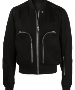 ( Nouvelle Collection ) Rick Owens Veste Bomber à Fermeture Zippée Homme