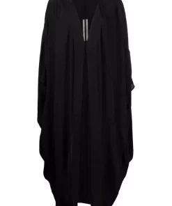 ( Nouvelle Collection ) Rick Owens Manteau Tecuatl à Design Drapé Femme