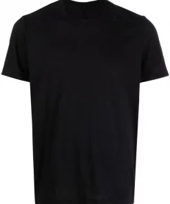 ( Nouvelle Collection ) Rick Owens T-shirt En Maille Fine à Manches Courtes 09 BLACK