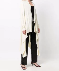 ( Nouvelle Collection ) Rick Owens 21 NATURAL Manteau Long En Maille Femme -Rick Owens Soldes 17861251 37675677 600