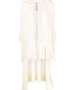 ( Nouvelle Collection ) Rick Owens 21 NATURAL Manteau Long En Maille Femme