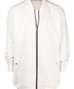 ( Nouvelle Collection ) Rick Owens 2134 NATURAL/DUST Veste Bomber En Coton Homme