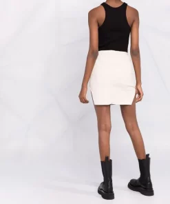 ( Nouvelle Collection ) Rick Owens Minijupe Diana à Fentes 21 NATURAL -Rick Owens Soldes 17873561 37818256 600