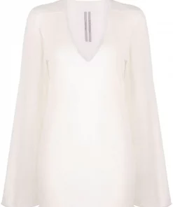 ( Nouvelle Collection ) Rick Owens Haut Toga En Cachemire Femme