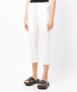 Rick Owens 11 MILK Pantalon Fuselé Court à Lien De Resserrage Femme -Rick Owens Soldes 17875049 37852575 600