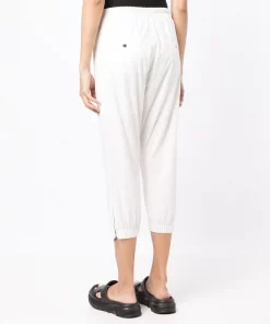 Rick Owens 11 MILK Pantalon Fuselé Court à Lien De Resserrage Femme -Rick Owens Soldes 17875049 37852577 600