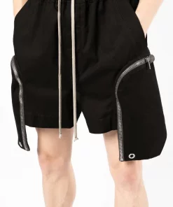 ( Nouvelle Collection ) Rick Owens Short Bauhaus Boxers à Poches Zippées Homme -Rick Owens Soldes 17876136 37900512 600