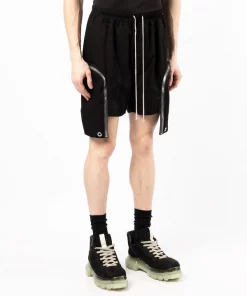 ( Nouvelle Collection ) Rick Owens Short Bauhaus Boxers à Poches Zippées Homme -Rick Owens Soldes 17876136 37902018 600