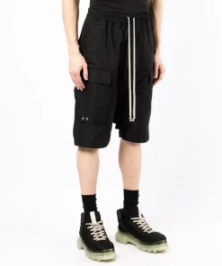 ( Nouvelle Collection ) Rick Owens Short à Coupe Sarouel BLACK -Rick Owens Soldes 17876142 38484161 600