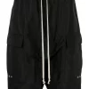 ( Nouvelle Collection ) Rick Owens Short à Coupe Sarouel BLACK