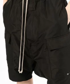 ( Nouvelle Collection ) Rick Owens Short à Coupe Sarouel BLACK -Rick Owens Soldes 17876142 38485128 600