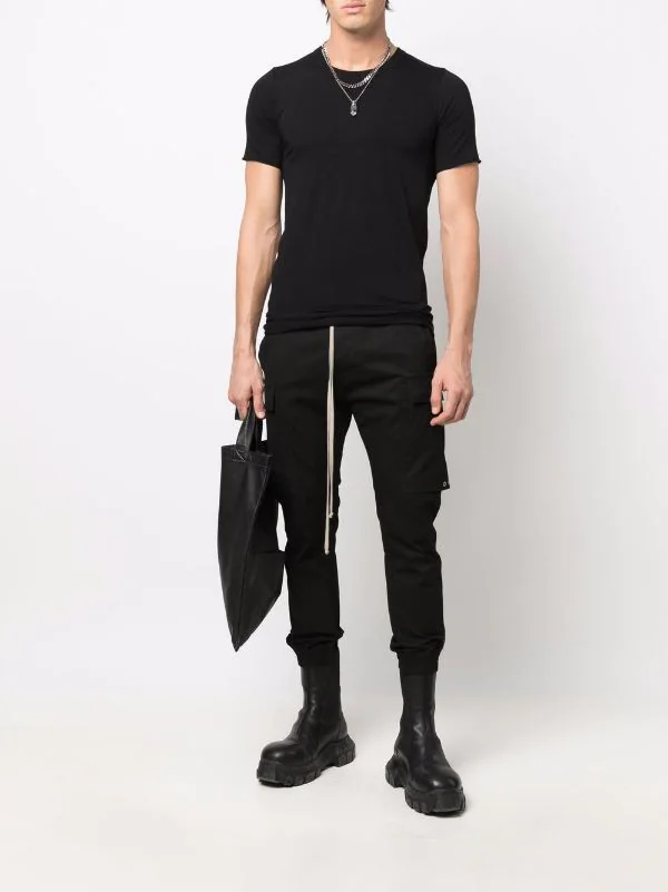 ( Nouvelle Collection ) Rick Owens T-shirt à Coupe Longue 09 BLACK 4 ( Nouvelle Collection ) Rick Owens T-shirt à Coupe Longue 09 BLACK – Image 2