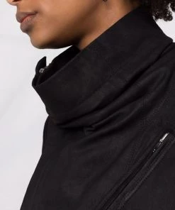 Rick Owens 09 BLACK Veste De Moto En Cuir Femme -Rick Owens Soldes 17881284 37877541 600