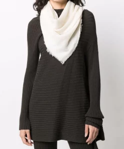 ( Nouvelle Collection ) Rick Owens écharpe En Maille à Bords Francs Femme -Rick Owens Soldes 17881529 37816209 600