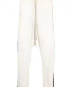 ( Nouvelle Collection ) Rick Owens 2134 NATURAL DUST Pantalon Court à Lien De Resserrage Homme