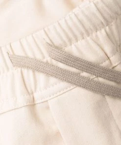 ( Nouvelle Collection ) Rick Owens Short Fogcatcher En Coton 21110 NATURAL/CHALK WHITE -Rick Owens Soldes 17881699 37737588 600