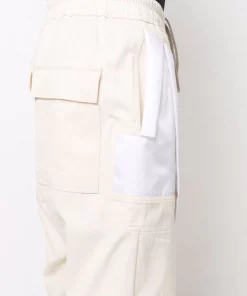 ( Nouvelle Collection ) Rick Owens Short Fogcatcher En Coton 21110 NATURAL/CHALK WHITE -Rick Owens Soldes 17881699 37739069 600