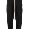( Nouvelle Collection ) Rick Owens Pantalon De Jogging Fuselé Court Femme -Rick Owens Soldes 17881704 37742677 600