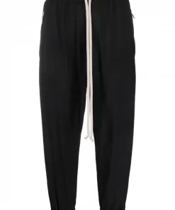( Nouvelle Collection ) Rick Owens Pantalon De Jogging Fuselé Court Femme