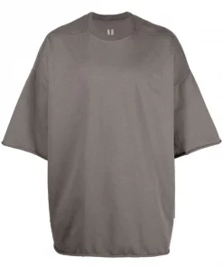 Rick Owens 34 DUST T-shirt Oversize à Encolure Ronde Homme