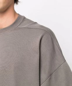 Rick Owens 34 DUST T-shirt Oversize à Encolure Ronde Homme -Rick Owens Soldes 17882248 37723058 600