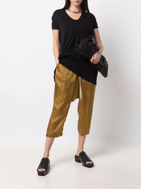 ( Nouvelle Collection ) Rick Owens T-shirt à Fronces Femme 4 ( Nouvelle Collection ) Rick Owens T-shirt à Fronces Femme – Image 2