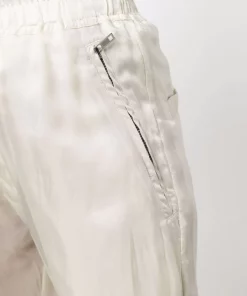 ( Nouvelle Collection ) Rick Owens 21 NATURAL Pantalon Court à Lien De Resserrage Femme -Rick Owens Soldes 17882537 37745587 600