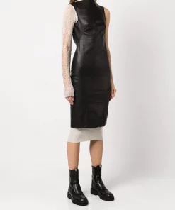 ( Nouvelle Collection ) Rick Owens Robe à Design Sans Manches BLACK -Rick Owens Soldes 17882783 38424854 600