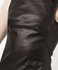 ( Nouvelle Collection ) Rick Owens Robe à Design Sans Manches BLACK -Rick Owens Soldes 17882783 38424857 600