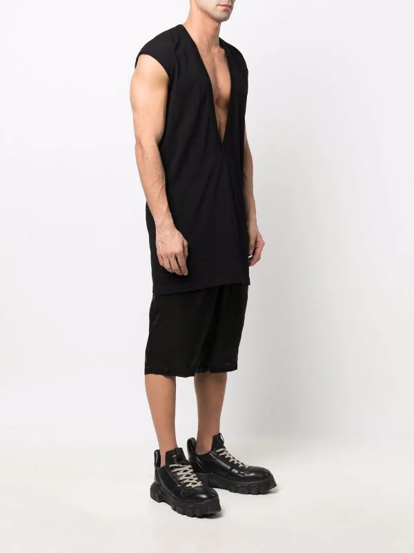 ( Nouvelle Collection ) Rick Owens 09 BLACK Débardeur Dylan à Col V Profond Homme 5 ( Nouvelle Collection ) Rick Owens 09 BLACK Débardeur Dylan à Col V Profond Homme – Image 3