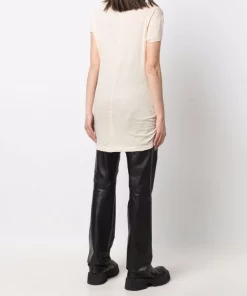 ( Nouvelle Collection ) Rick Owens T-shirt à Fronces 21 NATURAL -Rick Owens Soldes 17883232 37746123 600