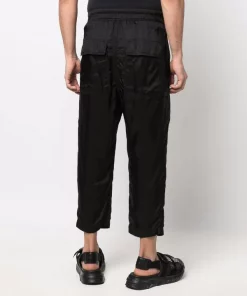 ( Nouvelle Collection ) Rick Owens Pantalon Slim à Lien De Resserrage 09 BLACK -Rick Owens Soldes 17883241 37738241 600