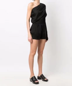 Rick Owens 09 BLACK Combishort Drapée à Design à Une épaule Femme 9 Rick Owens 09 BLACK Combishort Drapée à Design à Une épaule Femme -Rick Owens Soldes 17884729 37742100 600
