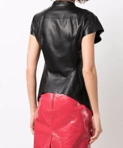 Rick Owens Débardeur Naska En Cuir 09 BLACK -Rick Owens Soldes 17884731 37740912 600