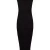 ( Nouvelle Collection ) Rick Owens Robe Sans Manches à Col Bénitier 09 BLACK -Rick Owens Soldes 17887484 37838222 600