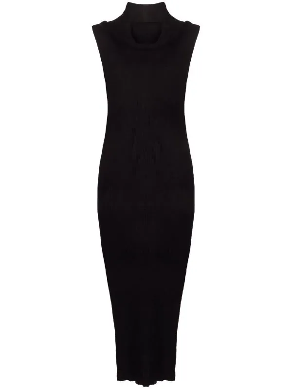 ( Nouvelle Collection ) Rick Owens Robe Sans Manches à Col Bénitier 09 BLACK 3 ( Nouvelle Collection ) Rick Owens Robe Sans Manches à Col Bénitier 09 BLACK