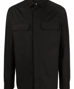 ( Nouvelle Collection ) Rick Owens Chemise Work En Coton Homme