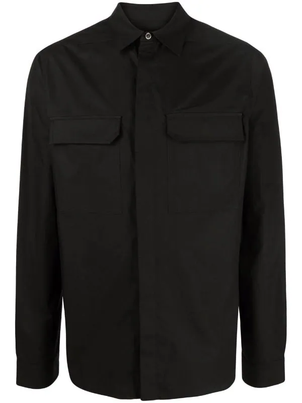 ( Nouvelle Collection ) Rick Owens Chemise Work En Coton Homme 3 ( Nouvelle Collection ) Rick Owens Chemise Work En Coton Homme